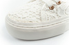 Lee Cooper Damen-Sneaker, modische weiße Schnürung