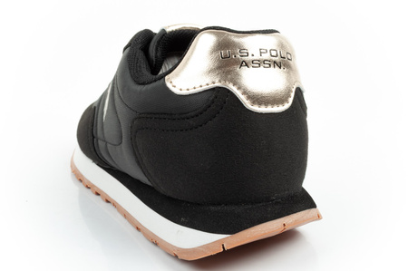 U.S. Polo Assn. Damen-Sneaker, modisch, bequem, Schwarz