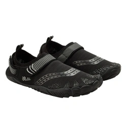 ProWater Herren-Wasserschuhe, schnelltrocknend und rutschfest, Schwarz und Grau