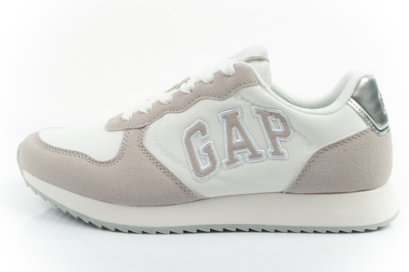 Gap Damen-Sneaker „Nashville Arch Logo“, modisch, bequem, Weiß, Beige