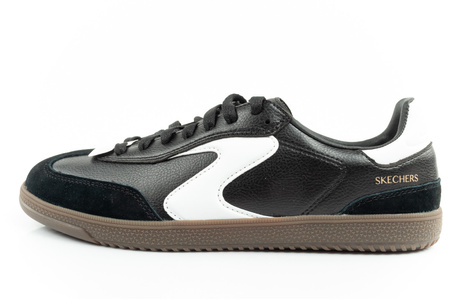 Skechers Kickoff Damen-Sneaker aus schwarzem Leder