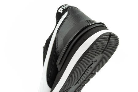 Puma ST Runner v4 Herren-Sneaker aus schwarzem Leder