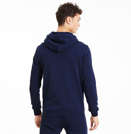 Puma Herren-Kapuzenpullover aus Baumwolle mit Kängurutasche in Marineblau