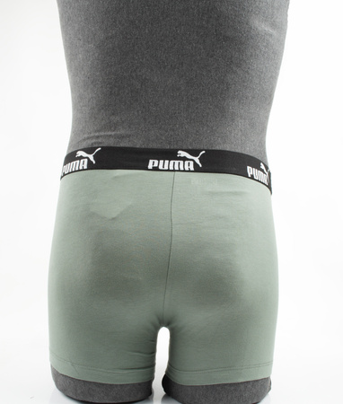 Puma Herren-Boxershorts, 9er-Pack, Schwarz, Grau, Khaki, Komfortable Baumwolle