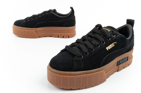 Puma Mayze Damen Sportschuhe Plateau Sneaker Schwarz Modisches Leder