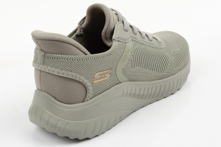 Skechers Bobs Squad Damen-Sneaker zum Hineinschlüpfen in Olivgrün