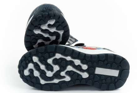 Leomil Kinder-Sportschuhe Spiderman Sneaker, leicht, mit Klettverschluss, schwarz/blau