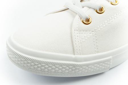 Lee Cooper Damen-Sneaker, weiße Slip-On-Ballerinas