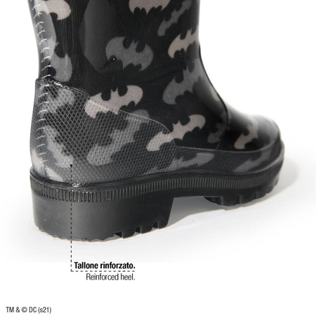 Perletti Batman Kinder-Gummistiefel [98326], Schwarz.