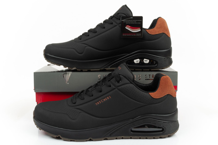Skechers Uno Herren-Sportschuhe [183004/BBK], Schwarz.