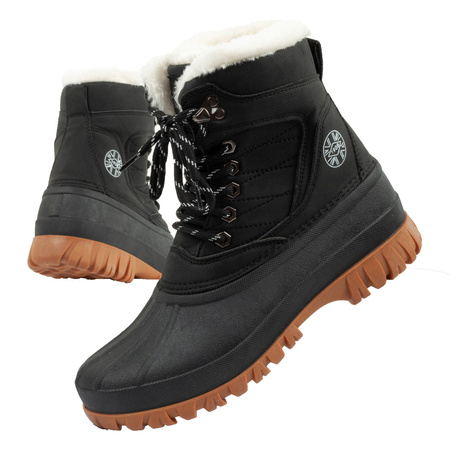 Lee Cooper Damen-Winterschneestiefel mit Schaffell [LCJ-24-44-2868L], schwarz.