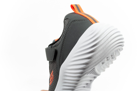 Skechers Bounder Kinder-Sportschuhe mit Klettverschluss, leicht, modisch, Grau