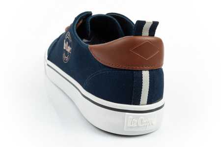 Lee Cooper Herren-Sneaker, modisch, bequem, Marineblau