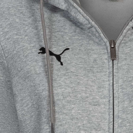 Puma TeamGoal 23 Casuals Damen-Kapuzenpullover mit Reißverschluss [657083 33], grau.