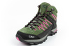 CMP Rigel Damen-Wanderschuhe aus Leder, robust, wasserdicht, knöchelhoch, Grün