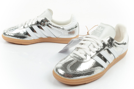 Adidas Samba OG Damen-Sneaker, Silber, Modisches Leder