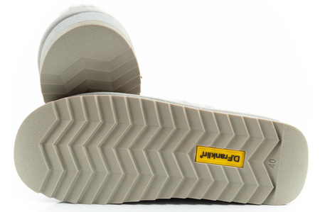 D. Franklin Damen Winterstiefel, modisches Fellfutter, Grau