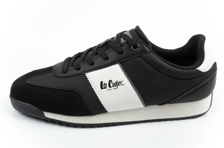 Lee Cooper Herren-Sneaker, modisch, bequem, Schwarz