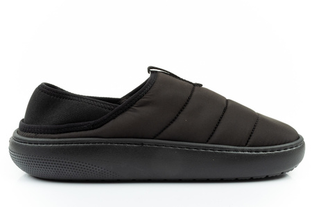 Crocs Classic Puff Moc Hausschuhe für Herren, Schwarz, gefüttert