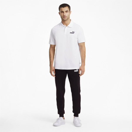 Herren Puma Ess Pique [586674 02] Polo-Sportshirt, Weiß.