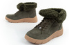 Scholl Stelvio Damen-Sportschuhe, Stiefeletten [F302321020], isoliert, grün.