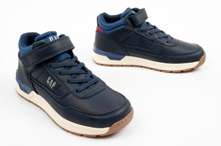GAP Jack Kinder-Ankle-Boots, Marineblau, Klettverschluss