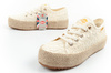 Lee Cooper Damen-Sneaker mit Schnürung, beige Plateau