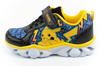 Leomil Kinder-Sportschuhe, leichte Pokémon-Sneaker mit Klettverschluss und LED-Beleuchtung, Schwarz und Gelb
