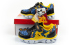 Leomil Kinder-Sportschuhe, leichte Pokémon-Sneaker mit Klettverschluss und LED-Beleuchtung, Schwarz und Gelb