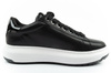 Karl Lagerfeld Herren-Sneaker Kapri, Schwarzes Leder