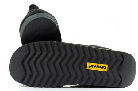 D. Franklin Damen Winterstiefel, modisches Fellfutter, Schwarz