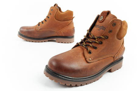 Wrangler Yuma Herren Chelsea Boots, elegante Lederstiefeletten, Braun, Weiß