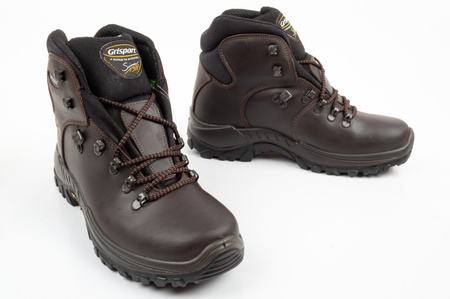 Grisport Herren-Trekkingschuhe Marrone aus Leder, wasserdicht, knöchelhoch