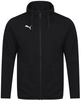 Puma Herren-Sport-Sweatshirt mit Kapuze und durchgehendem Reißverschluss, schwarz, aus Baumwolle