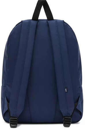 Vans Old Skool Print 22L Urbaner Schulrucksack, Marineblau, Großes VANS-Logo