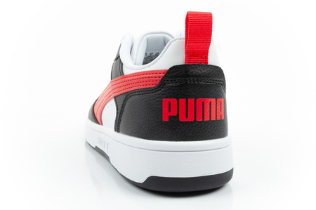 Puma Rebound v6 Herren-Sneaker, modisch, bequem, Weiß, Schwarz, Rot