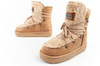 D. Franklin Damen Winterstiefel, modisches Fellfutter, isoliert, Braun und Beige