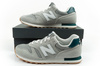New Balance 373 Herren-Sneaker, Modisches graues Leder, Graugrün