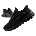 Skechers Herren-Sneaker Glide-Step, bequeme und leichte schwarze Slipper