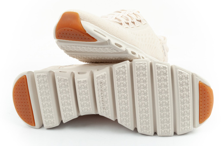 Skechers Glide-Step Damen-Sneaker, bequeme Slipper in Ecru