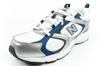 New Balance 408 Herren-Sneaker, modisch, bequem, Weiß, Silber
