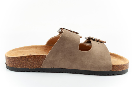 Lee Cooper Damen-Sandalen zum Hineinschlüpfen, Khaki, bequem und leicht