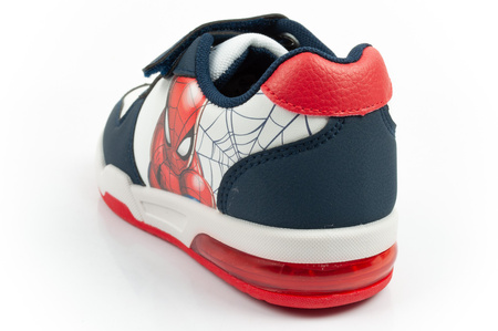 Leomil Spiderman Kinder-Sneaker, leicht, mit Klettverschluss und LED-Beleuchtung, weiß