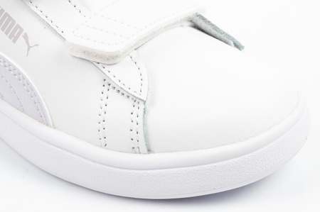 Puma Smash 3.0 Kinder-Sneaker, Weißes Leder, Modisch