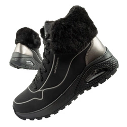 Skechers Kickoff Damen-Sneaker aus schwarzem Leder