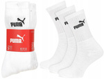 Puma Crew [7308 300] 3er-Pack weiße lange Socken.