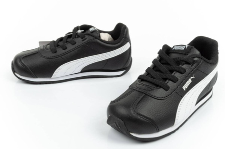 Puma Turin 3 Kindersportschuhe [384432 04] Schwarz, Weiß.