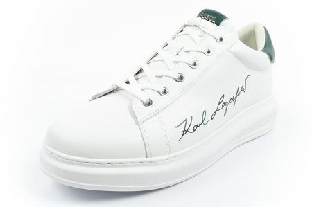 Karl Lagerfeld Herren-Sneaker Kapri, Weiß, Echtleder