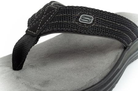 Skechers Proven Herren-Flip-Flops [204577 BLK], schwarz.