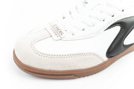 Skechers Kickoff Damen-Sneaker aus weißem Leder